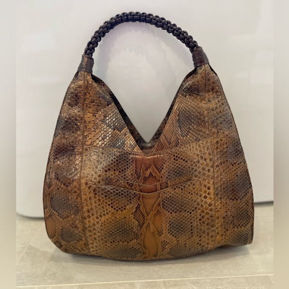 Nancy Gonzalez Python Hobo Bag Excellent Condition Used 1X Beautiful - Picture 14 of 16